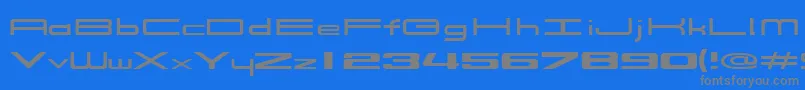 fuente 914Solid – Fuentes Grises Sobre Fondo Azul