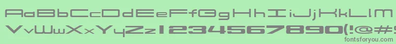 914Solid Font – Gray Fonts on Green Background