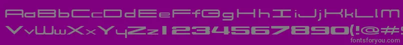 914Solid Font – Gray Fonts on Purple Background