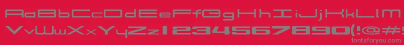 914Solid Font – Gray Fonts on Red Background