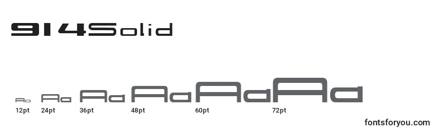 Размеры шрифта 914Solid