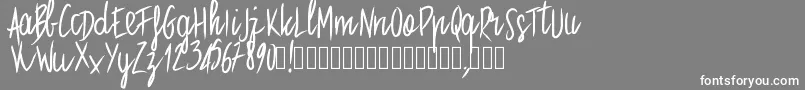 Pwstraight Font – White Fonts on Gray Background