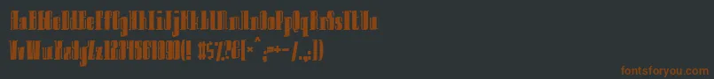 Innocent Font – Brown Fonts on Black Background