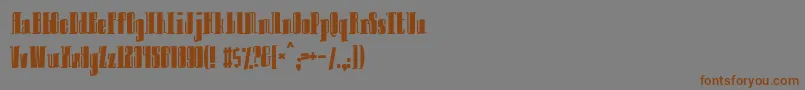 Innocent-fontti – ruskeat fontit harmaalla taustalla