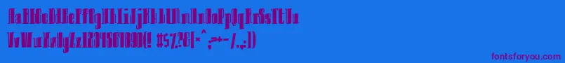 Innocent Font – Purple Fonts on Blue Background