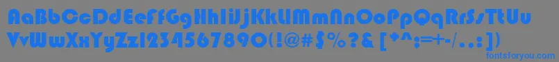 BrinleaRegular Font – Blue Fonts on Gray Background