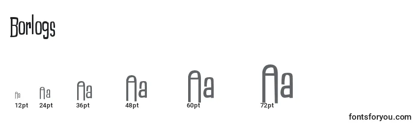 Borlogs Font Sizes