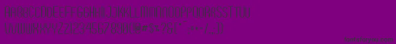 Breve2-Schriftart – Schwarze Schriften auf violettem Hintergrund