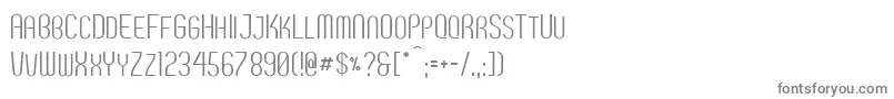 フォントBreve2 – 白い背景に灰色の文字
