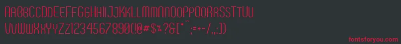 Шрифт Breve2 – красные шрифты на чёрном фоне