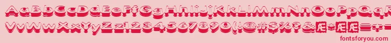 More about Xtrusion Font Xtrusion Font – Red Fonts on Pink Background