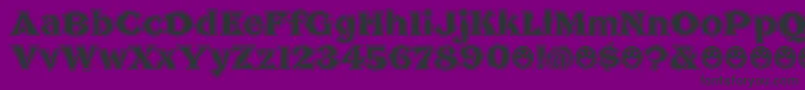 BrokenPosterTour Font – Black Fonts on Purple Background