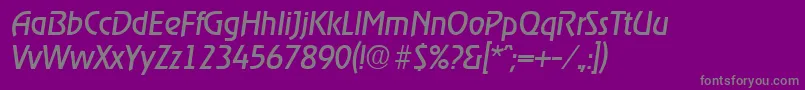 RagtimeRegularita Font – Gray Fonts on Purple Background