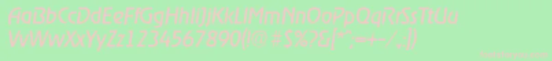 RagtimeRegularita Font – Pink Fonts on Green Background