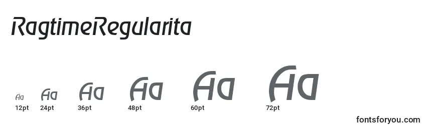 RagtimeRegularita Font Sizes