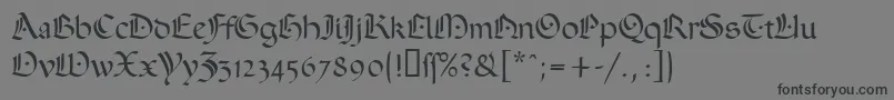 Ophelia Font – Black Fonts on Gray Background