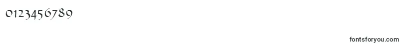 Шрифт Ophelia – шрифты для цифр и чисел