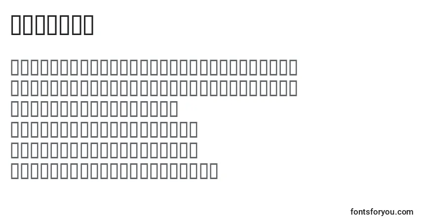 Шрифт Technic – алфавит, цифры, специальные символы