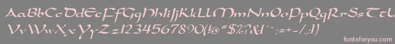More about SamovarSsiItalic Font SamovarSsiItalic Font – Pink Fonts on Gray Background