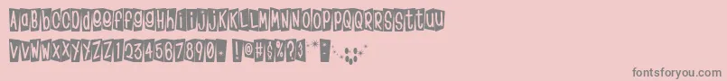 Klinom Font – Gray Fonts on Pink Background