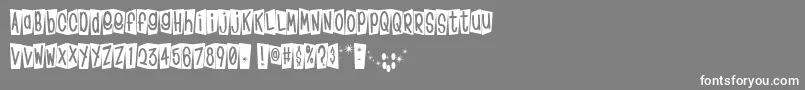 Klinom Font – White Fonts on Gray Background