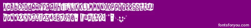 Klinom Font – White Fonts on Purple Background