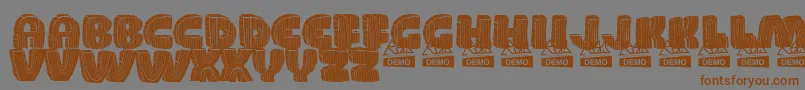 Police WoodDemo – polices brunes sur fond gris
