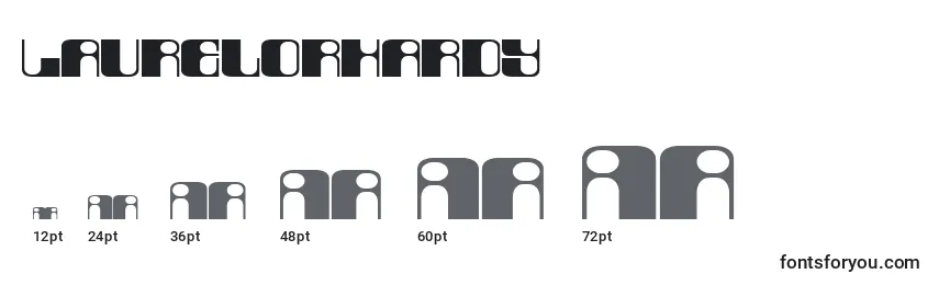 Laurelorhardy Font Sizes