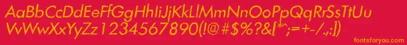 LimerickantiqueItalic Font – Orange Fonts on Red Background