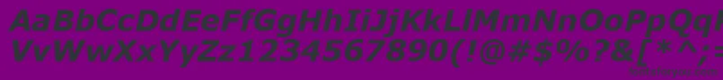 VerdanaРџРѕР»СѓР¶РёСЂРЅС‹Р№РљСѓСЂСЃРёРІ Font – Black Fonts on Purple Background