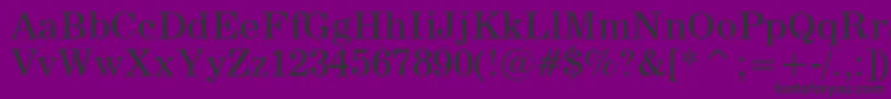 News705Bt Font – Black Fonts on Purple Background
