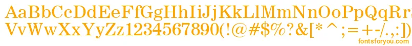 Шрифт News705Bt – оранжевые шрифты