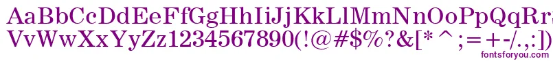 News705Bt Font – Purple Fonts on White Background