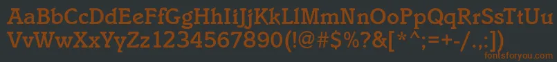 fuente IstriaMediumRegular – Fuentes Marrones Sobre Fondo Negro