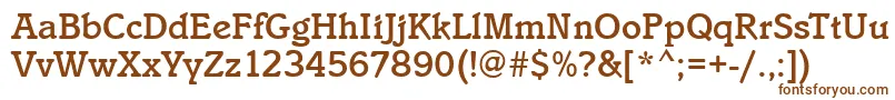 IstriaMediumRegular Font – Brown Fonts on White Background