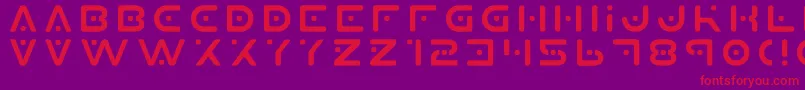 Saiba mais sobre a fonte Planet X Fonte Planet X – fontes vermelhas em um fundo violeta