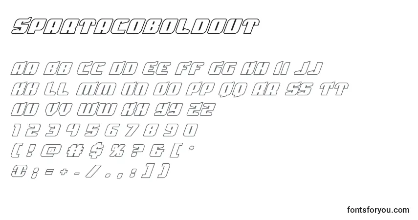 Spartacoboldoutフォント–アルファベット、数字、特殊文字