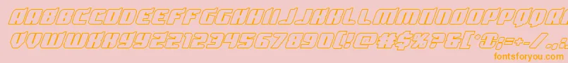 Spartacoboldout Font – Orange Fonts on Pink Background