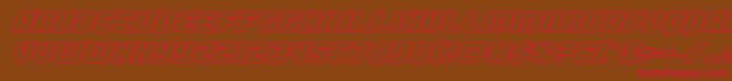 Spartacoboldout Font – Red Fonts on Brown Background
