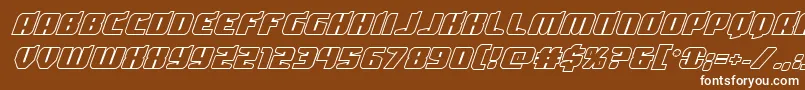 Spartacoboldout Font – White Fonts on Brown Background