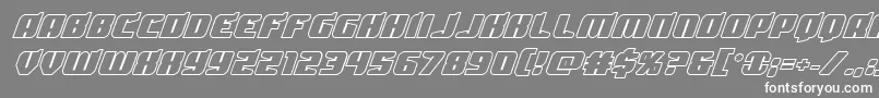 Spartacoboldout Font – White Fonts on Gray Background
