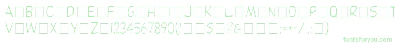 DibsDisplayCapsLightSsiLight Font – Green Fonts