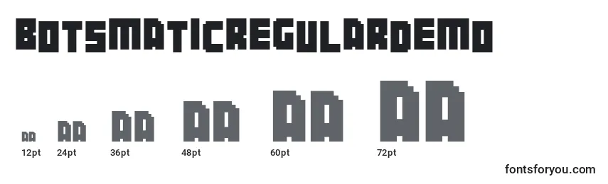 Botsmaticregulardemo Font Sizes