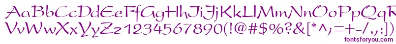 PremiseRegular-fontti – violetit fontit