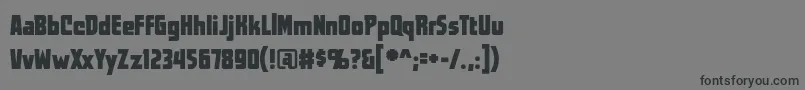 Worldsatwarbb Font – Black Fonts on Gray Background