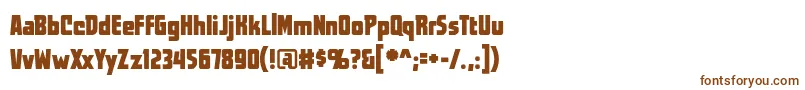 Шрифт Worldsatwarbb – коричневые шрифты на белом фоне