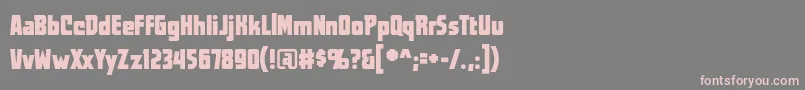 Worldsatwarbb Font – Pink Fonts on Gray Background