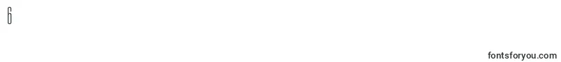 フォントPartnerthinultracondensed – フォント数字6