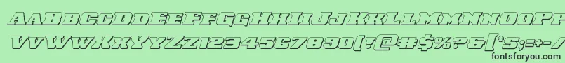 Laredotrail3Dital Font – Black Fonts on Green Background