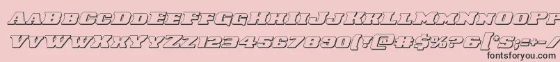 Laredotrail3Dital Font – Black Fonts on Pink Background